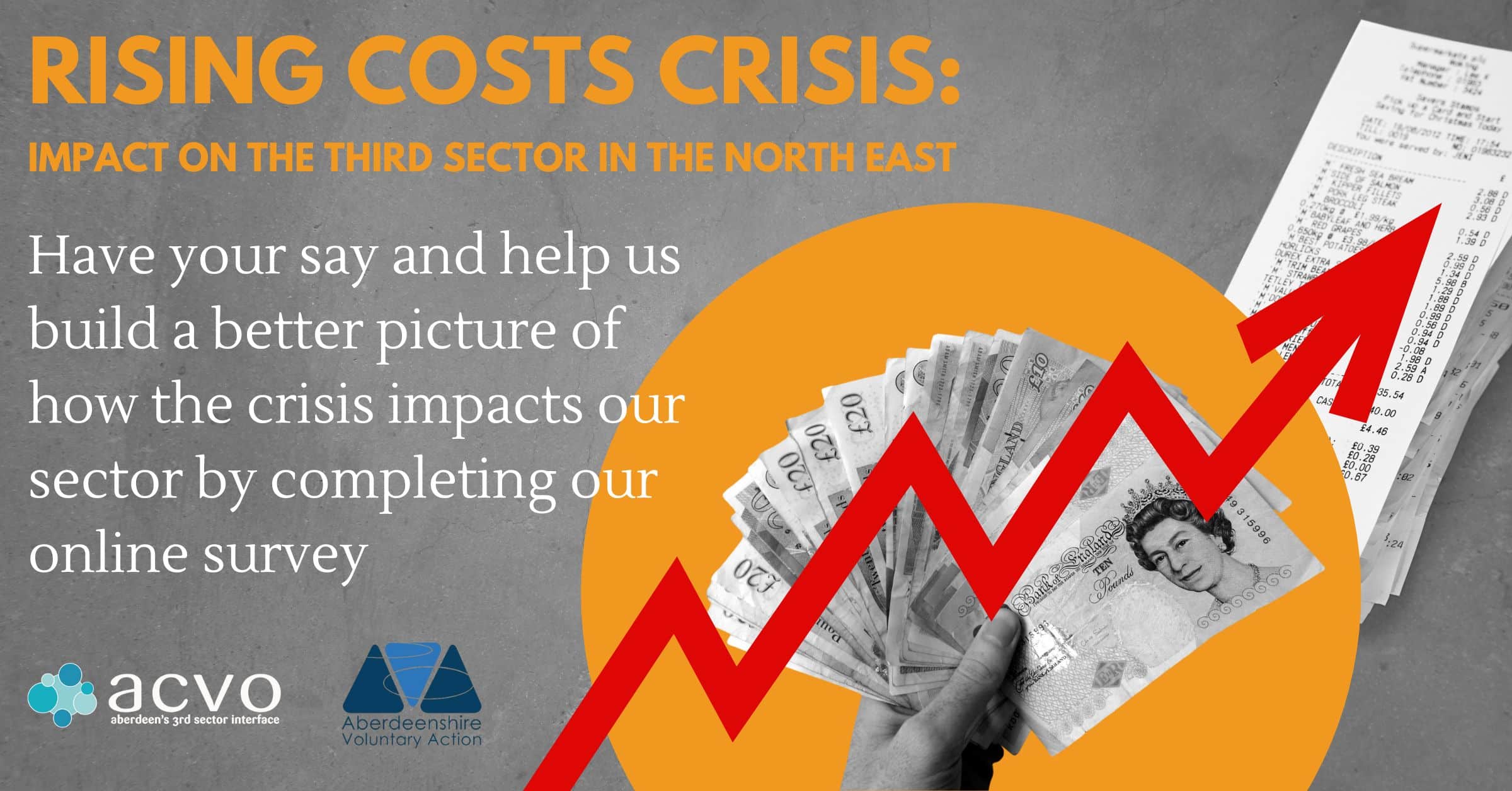How is the cost of living crisis impacting the third sector in the North East?