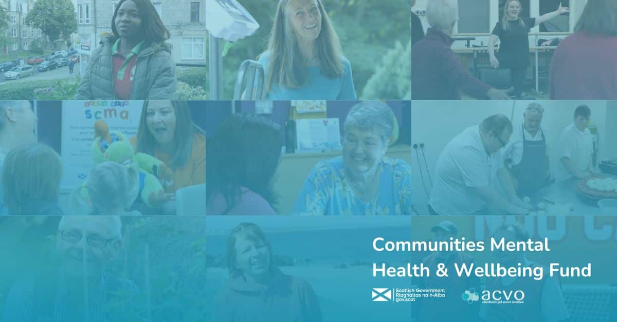 Communities Mental Health & Wellbeing Fund Level 3 Applications no longer running in Aberdeen as previously planned