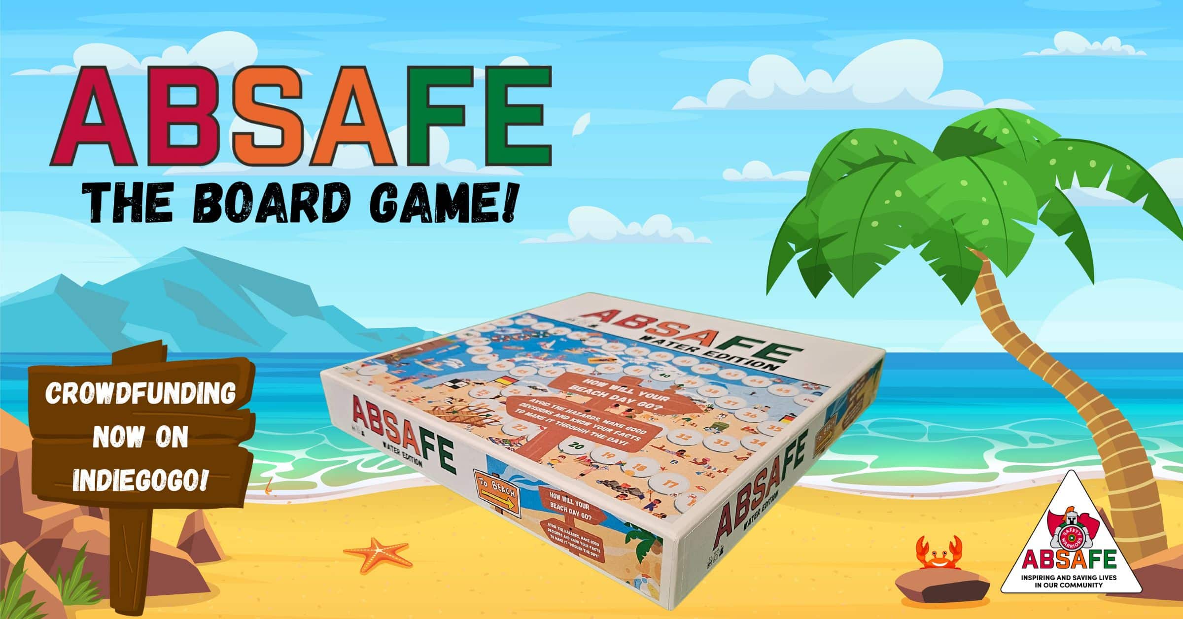 Absafe – The Board Game: North East charity launch crowdfunder campaign