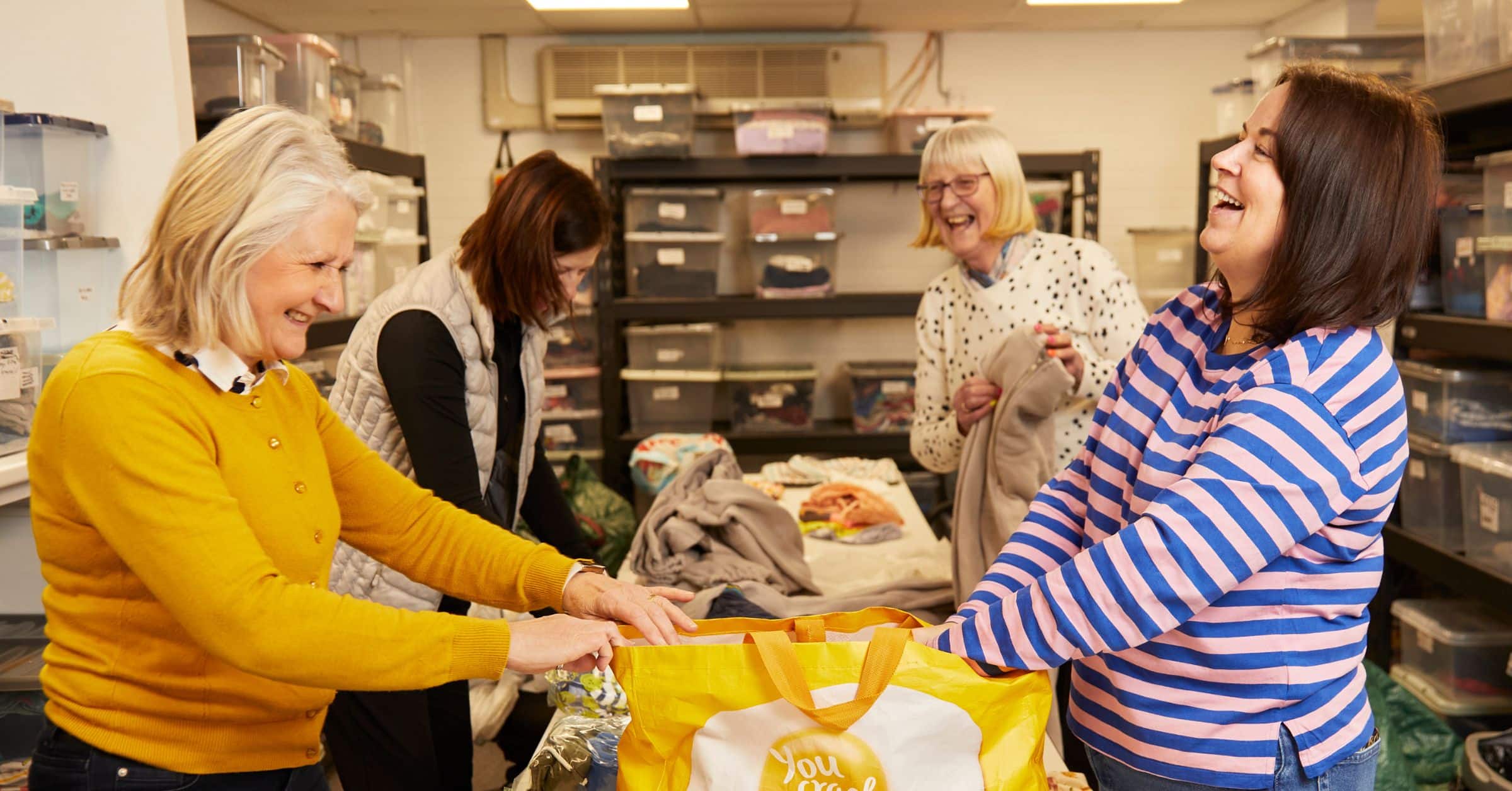 King’s Award celebration for AberNecessities volunteers