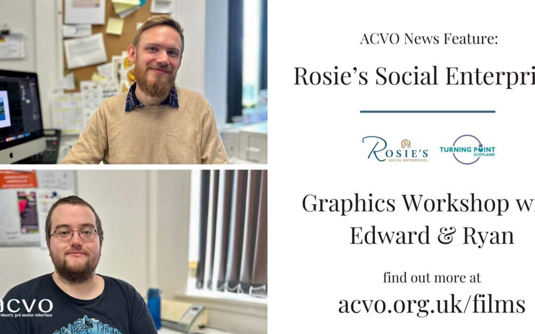 Rosie’s Social Enterprises: Graphics Workshop with Edward & Ryan