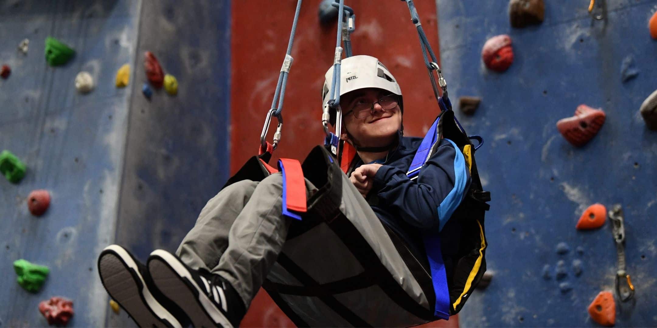 Young people reach new heights at inclusive climbing and skate park session